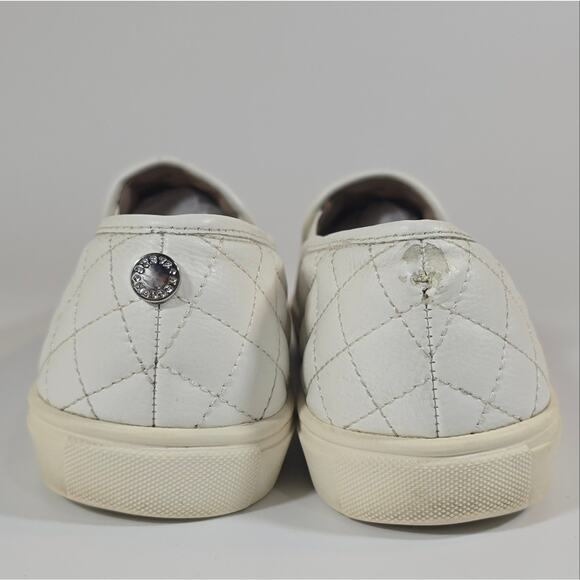 L Steve Madden Women's Ecentrcq White Quilted Slip On Sneakers Size 10 Flaw - Picture 6 of 9